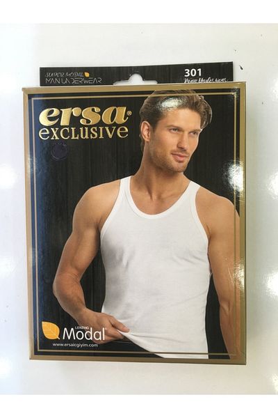 ersa çamaşır 3 Pieces Modal Exclusive Solid Color Men's Classic Undershirt