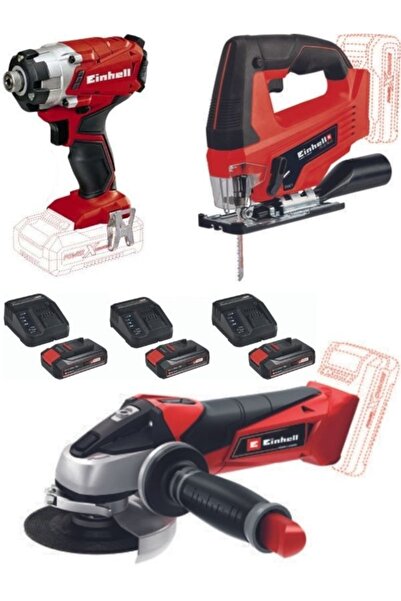 Einhell Te-ci 18/1 Vidalama Tc-js 18 Li Dekupaj Te-ag 18/115 Avuç Taşlama 3x4...