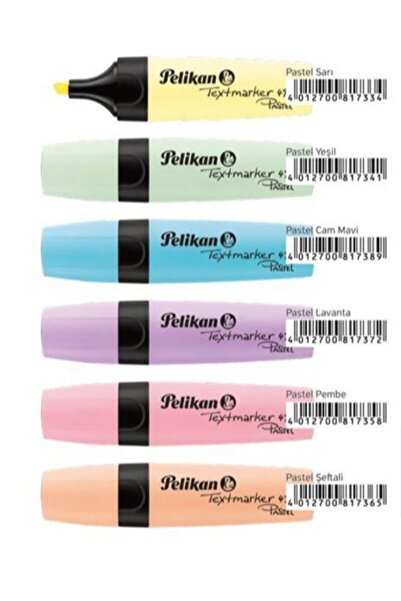 Pelikan Fosforlu Kalem Pastel Mavi 10 Lu 817387