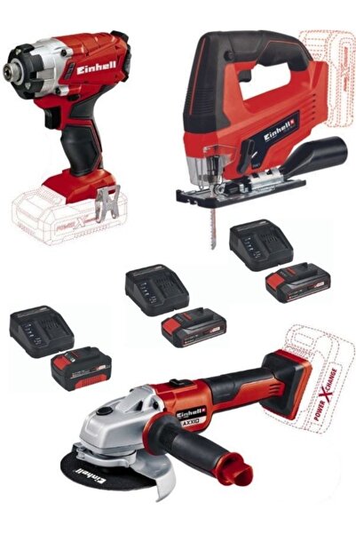 Einhell Te-ci 18/1 Vidalama Tc-js 18 Li Dekupaj Axxio 125 Mm Avuç Taşlama 2x2...