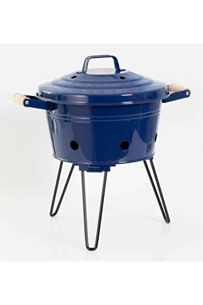 The Company Galvaniz Yuvarlak Mangal -lacivert