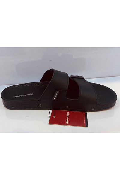 Pierre Cardin 3244 Ανδρικές παντόφλες Μαύρη Πόρπη Ανατομική Σόλα