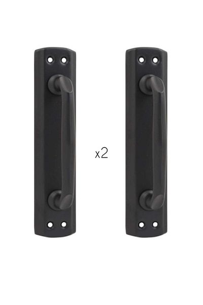 ARON (2 PCS) Nobel Elif Pull (MATT BLACK) Door Handle 17.5x4cm For Sliding And Pulling Doors