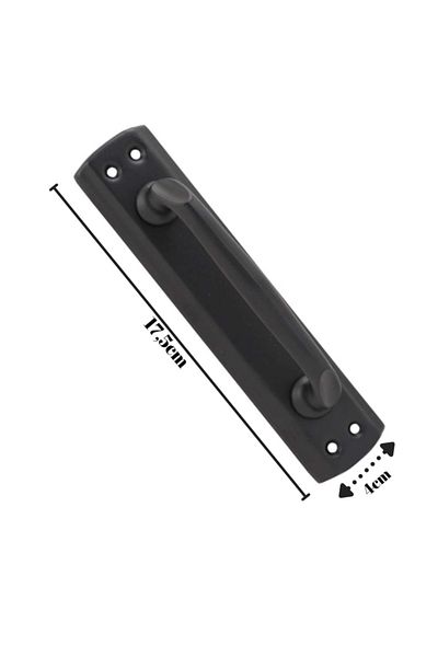 ARON (2 PCS) Nobel Elif Pull (MATT BLACK) Door Handle 17.5x4cm For Sliding And Pulling Doors