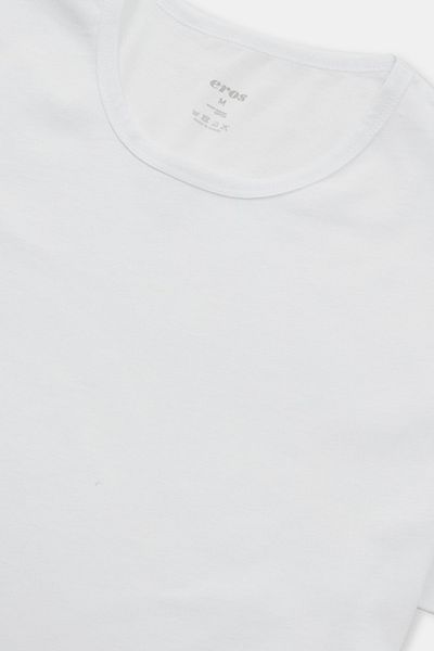 Eros Ers032 T-Shirt με λαιμόκοψη 2 τεμαχίων Λευκό 2