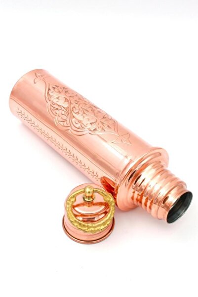 Global Marketin Copper Flask Anatolian Motif Hand Embroidered 750 ml