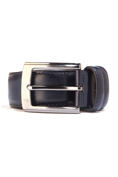 Morven Men's Navy Blue Classic Analin Belt