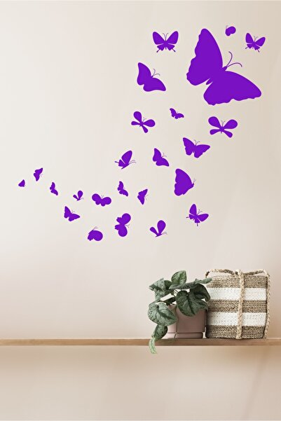 TRC TRAFİK Flying Butterfly Swarm Decorative Sticker