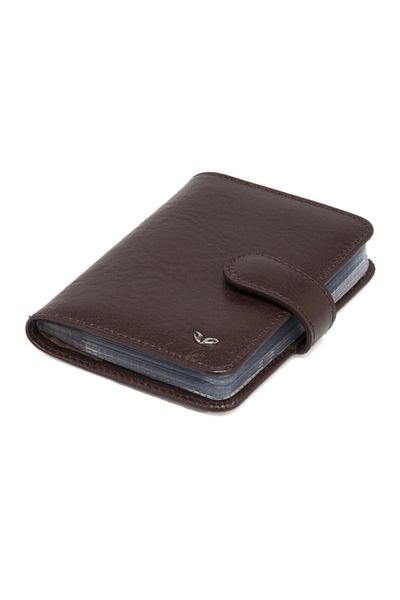 Tergan Καφέ Δερμάτινη θήκη κάρτας Unisex 01210b07