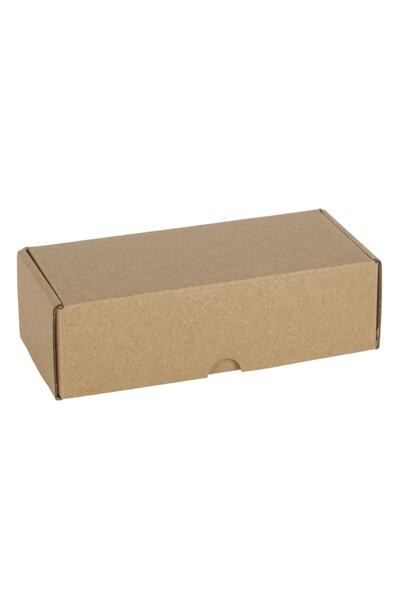 18x8x5.5 Kraft Lüks Dayanıklı Kilitli E-ticaret Kargo Kutusu - 0.264 Desi (25 Adet)