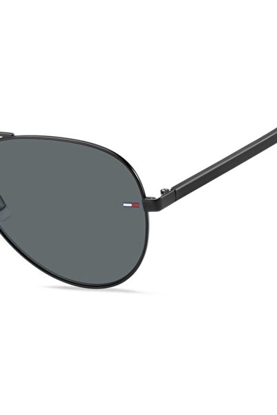 Tommy Jeans Tj 0008/s 003ir Damla Unisex Black Sunglasses