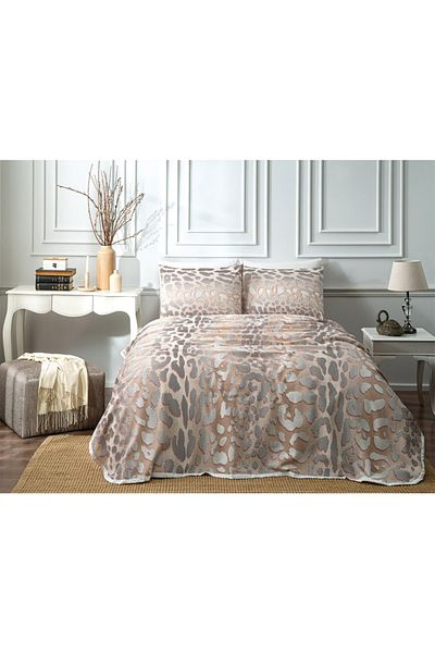 Taç Lacey Rose Dried Double Printed Pique Set