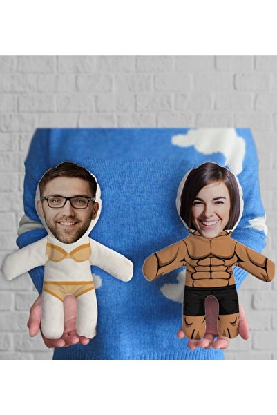 Bk Gift Kişiye Özel Fotoğraflı Muhteşem Çift 2’li Bebek Yastık