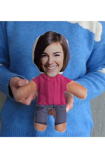 Bk Gift Kişiye Özel Eğlenceli Surat Bebek Yastık-5