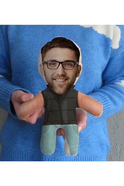 Bk Gift Kişiye Özel Eğlenceli Surat Bebek Yastık-4