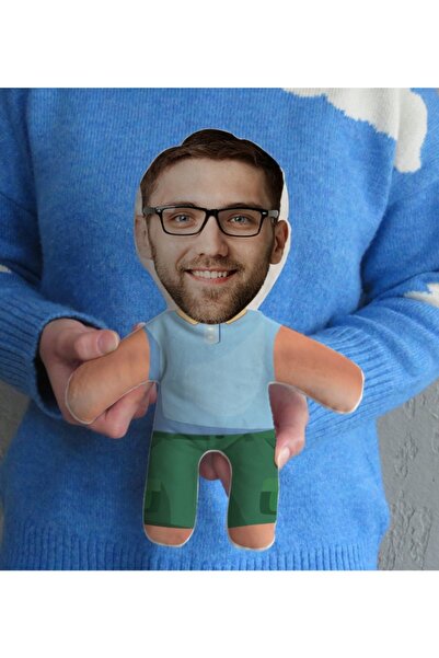 Bk Gift Kişiye Özel Eğlenceli Surat Bebek Yastık-6