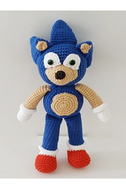 OYUNCAKPARK Sonic Amigurumi Organik Oyuncak