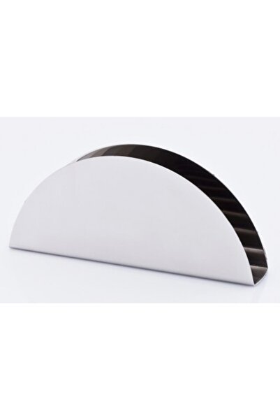 ÖzSa Home Krom Lüx Mat Peçetelik Kafe Restaurant Lokanta Için Paslanmaz Çelik Metal Peçetelik