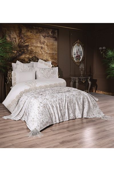 Çeyiz Bahçesi Double 9 Piece Zümra Bridal Set
