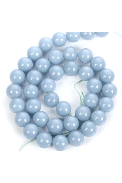 platin hediyelik 1 سلسلة من حجر الزبرجد الطبيعي 8 مم