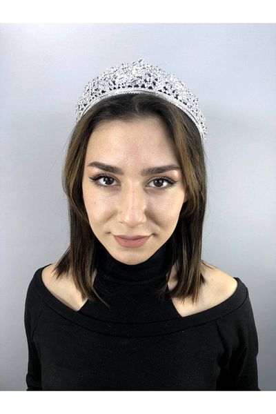 Hobigram تاج سالينا للعروس والهينا – تصميم خاص، إكسسوار، إنتاج عالي الجودة، طراز مثير للنظر – إكسسوارات العروس