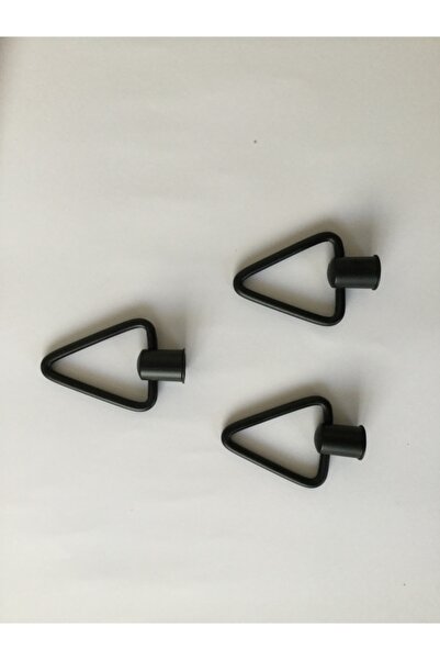 ALKMETAL Alkan Tema 1 Adet Mobilya Dolap Çekmece Üçgen Halka Kulp Metal Halka Kulp