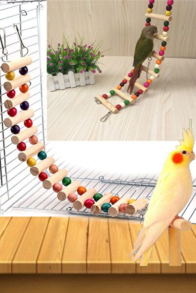 PAMEPAW Kuş Kafes Içi Köprü Merdiven 45 Cm
