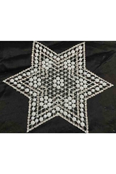 ART HEDİYE 6 частин канва з бісером, зірка, серветка, мереживо Tsrm13-6