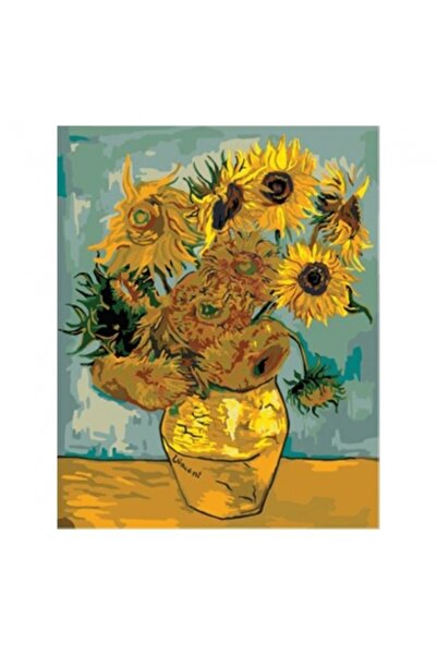 Genel Markalar Van Gogh Ayçiçekleri Sayılarla Boyama Seti Kasnaklı 50 X 65 Cm