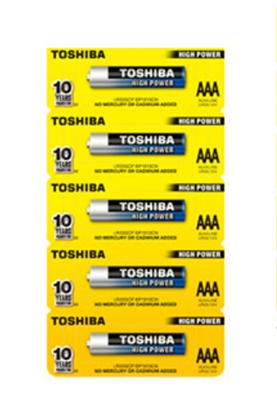 Toshiba 5 Adet Lr03 Alkaline Aaa Ince Kalem Pil (uzaktan Kumanda-radyo-el Fen...