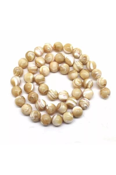 platin hediyelik 1 String Natural Mother of Pearl Stone String Natural Stone 8mm
