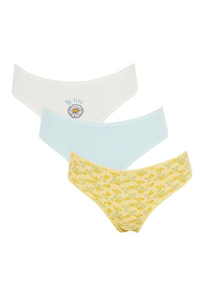 DeFacto Chiloți de bikini din 3 piese cu model