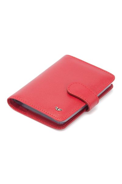 Tergan Red Leather Unisex Credit Card Holder 01210c71