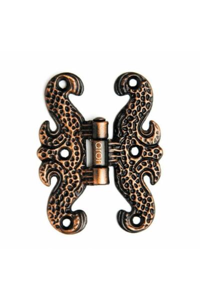 ARON Dekoratif Eskitme Kelebek Menteşe Antik Bakır Büyük Mobilya Menteşesi