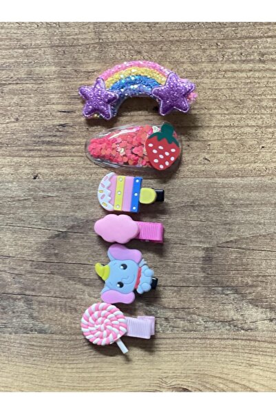Luckylovelykids مجموعة إبزيم مكونة من 6 قطع ذات أشكال مختلطة