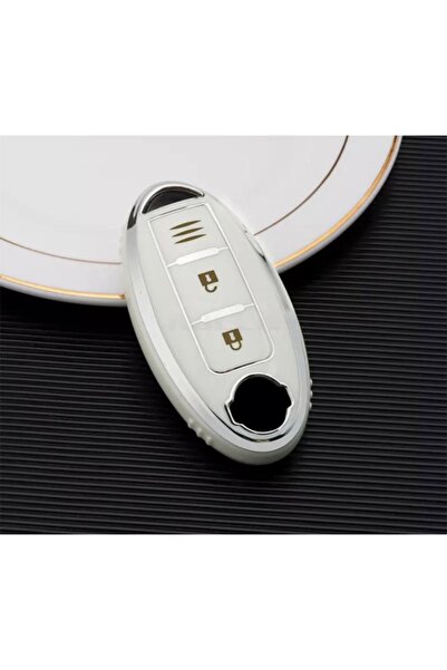 AYZ GARAGE Husă pentru chei din material Tpu Nissan alb