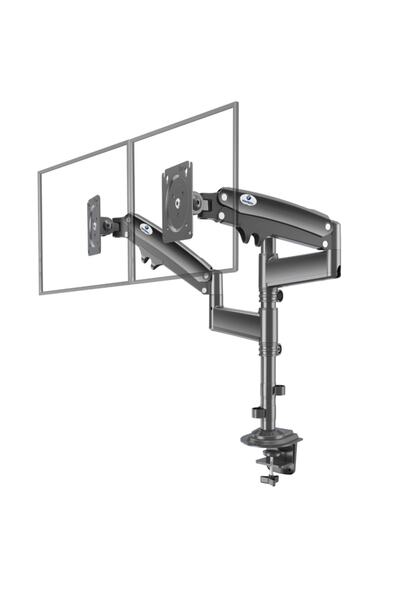 VONTECH North Bayou Nb H180 Mnt05 22-32" LCD LED Dual Monitor Holder Monitor Stand with Shock Absorber