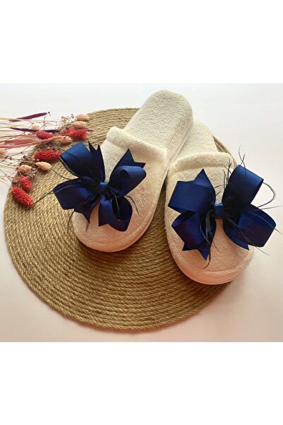 irembaby Anne Lohusa Lacivert Tüylü Fiyonk Lohusa Terliği