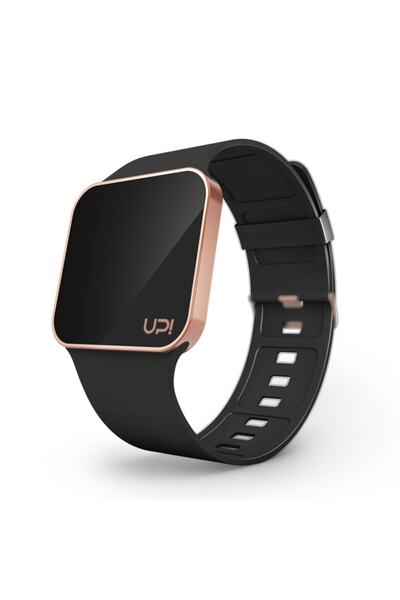 Up! Watch Upgrade Matte Rose And Black Strap Unısex Kol Saati