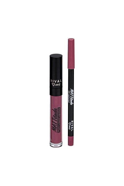Rival Loves Me Lipstick Liquid Matte Kit - No:03 Mattitude Captured 2-Pack