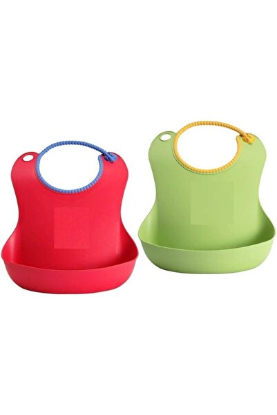 FırsatYeri Plastik Bebek Mama Önlüğü Dökülme Önleyici Mama Önlük