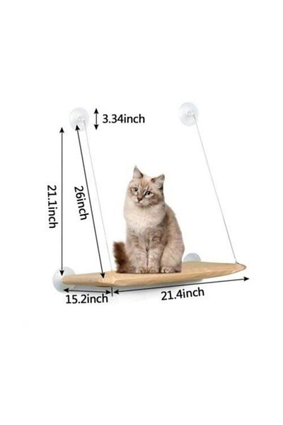 BAYRAM Cat Window Bed Cushion - Glass Lion