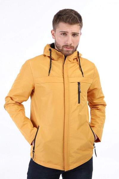 Fk class Zodiac Hooded Waterproof Raincoat Mustard