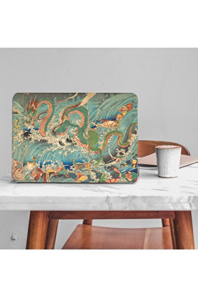 Piksel Grafik Ejderha Kralı Laptop Sticker Kaplama