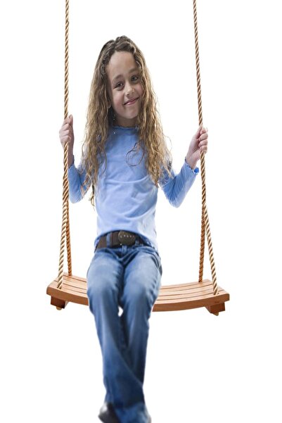 Genel Markalar Üç Parça Doğal Ahşap Salıncak Ev Bahçe Salıncak Büyük Salıncak...