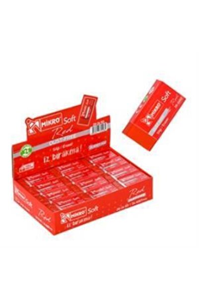 Mikro Goma de șters Soft Red 2b-30rd