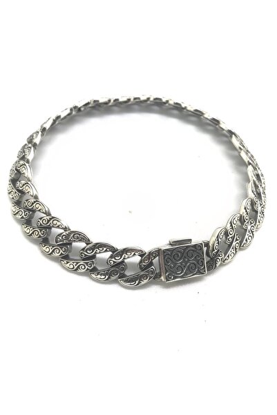 Erer Gümüş Gümüş Eskitme Model Erkek Bilekliik Dy4656e2