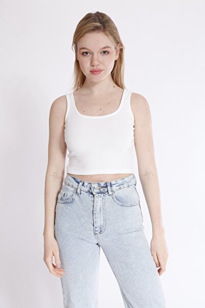 Gloria Round Neck Ribbed Tank Top