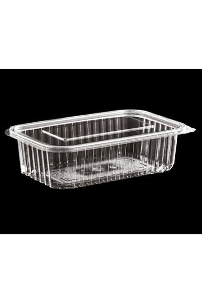 ZERYA PLASTİK Transparent Plastic Leak Proof Container with Lid 1000 gr 100 Pieces