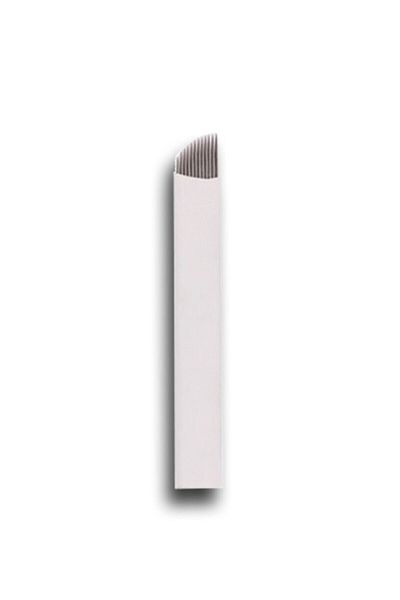 Prime 12 Pin Microblading Needle Number 12 Needle White Blades 10 Pieces